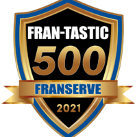 Floor Coverings International custom flooring franchise FranServe FRAN-TASTIC 500 badge 2021