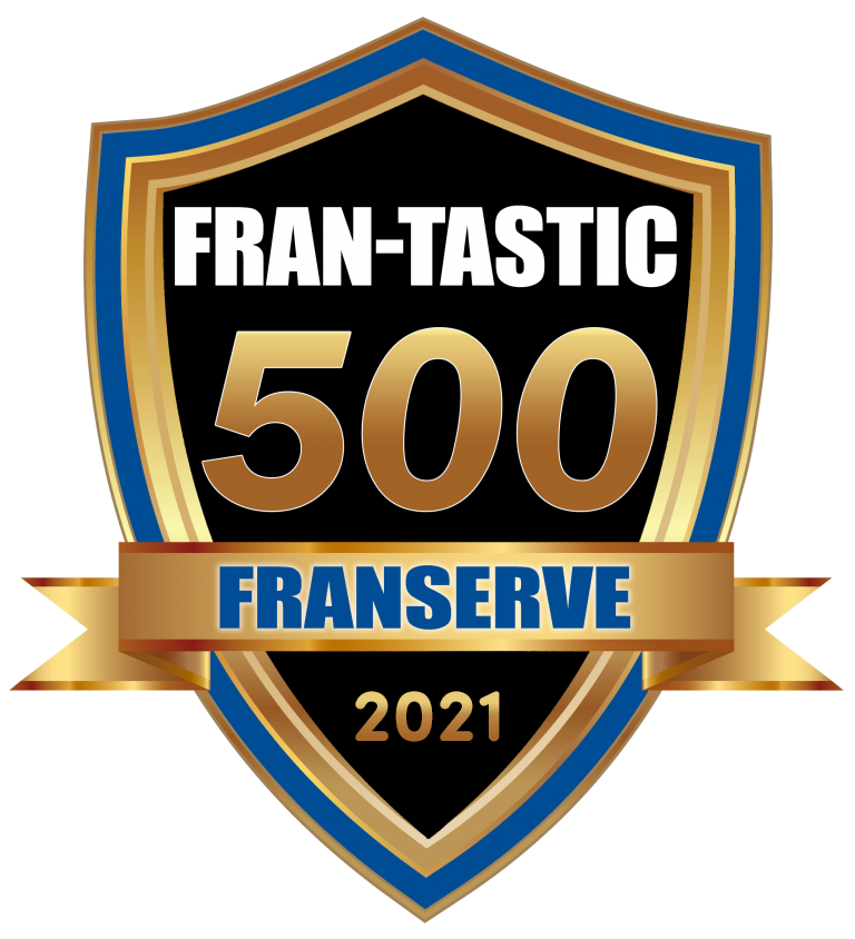 Floor Coverings International custom flooring franchise FranServe FRAN-TASTIC 500 badge 2021