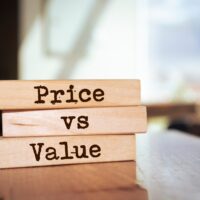 Blocks displaying price vs value